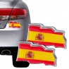 Αυτοκόλλητο Αυτοκινήτου Σημαία Ισπανίας (πακέτο με 2)
