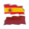 Αυτοκόλλητο Αυτοκινήτου Σημαία Ισπανίας (πακέτο με 2)