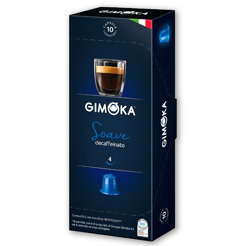 Κάψουλες Espresso GimokaSoave Decaffeinato 10τεμ. - Συμβατές Nespresso