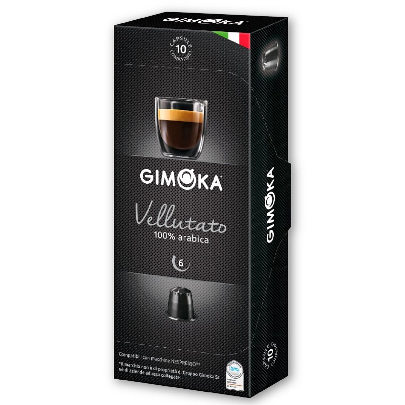 Κάψουλες Espresso Gimoka Vellutato 100τεμ. - Συμβατές Nespresso