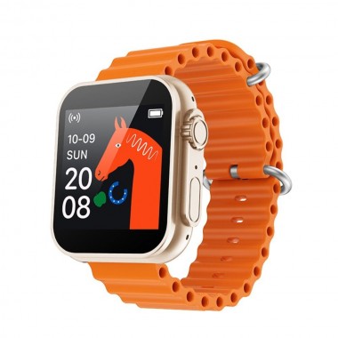 Smartwatch με Παλμογράφο και Απάντηση Κλήσεων - Μηνυμάτων U8 Ultra Πορτοκαλί