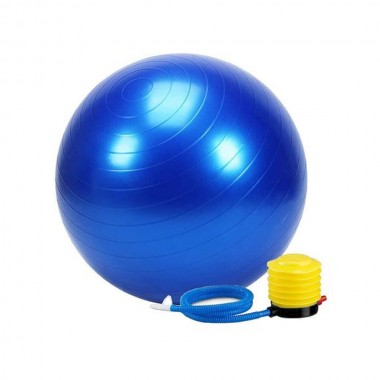 Μπάλα Pilates 55cm με Τρόμπα Μπλε