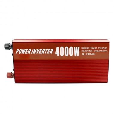 Inverter Αυτοκινήτου Τροποποιημένου Ημιτόνου 4000W για Μετατροπή 12V DC σε 220V AC HL 18668-26