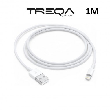 Καλώδιο Γρήγορης Φόρτισης και Μεταφοράς Δεδομένων 1m USB σε Lightning Treqa CA-1012 Λευκό