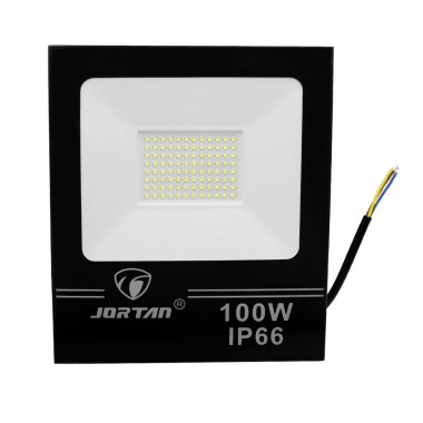LED Αδιάβροχος Προβολέας 100W 96 SMD 8000LM 220V Ψυχρό Λευκό IP66 JORTAN-TP100W