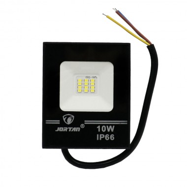 LED Αδιάβροχος Προβολέας 10W 12 SMD 1000LM 220V Ψυχρό Λευκό IP66 JORTAN-TP10W