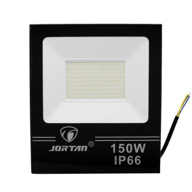 LED Αδιάβροχος Προβολέας 150W 144 SMD 11520LM 220V Ψυχρό Λευκό IP66 JORTAN-TP150W