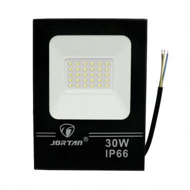 LED Αδιάβροχος Προβολέας 30W 30 SMD 2400LM 220V Ψυχρό Λευκό IP66 JORTAN-TP30W