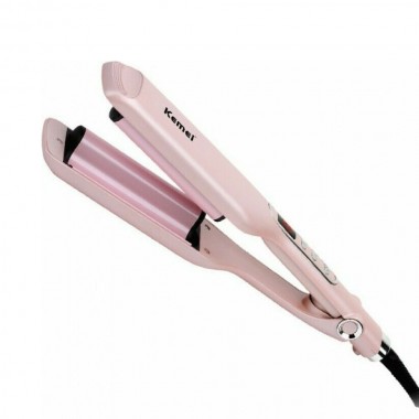 Ψαλίδι Μαλλιών για Κυματιστά Μαλλιά 55W Kemei KM-2087 Ροζ