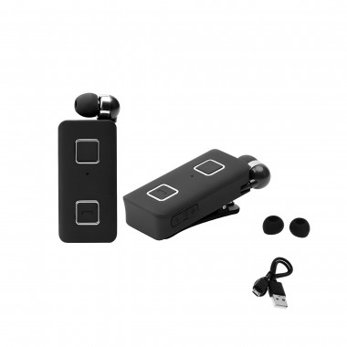 Ακουστικό Bluetooth Handsfree In-ear Πέτου με Δόνηση και Κλιπ K-35 Μαύρο