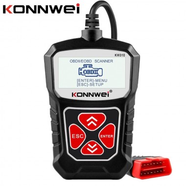 Ψηφιακό Διαγνωστικό Αυτοκινήτου Konnwei OBD 2 με Καλώδιο KW310