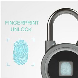 Αδιάβροχο Λουκέτο Αφής Που Ξεκλειδώνει Με Δαχτυλικό Αποτύπωμα – Keyless Touch Padlock Fingerprint Unlock
