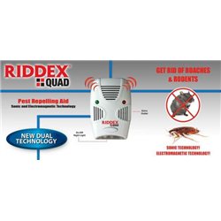 Συσκευή Απώθησης Τρωκτικών & Εντόμων RIDDEX QUAD 200m2