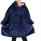 Ζεστή Χειμωνιάτικη Φλις Κουβέρτα με Μανίκια – Hoodie Winter Fleece Blanket