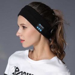 Αθλητική Κορδέλα Μαλλιών Bluetooth Sports Headband 22x7 cm γκρι σκούρο
