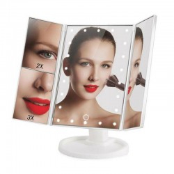 Τριπλός καθρέφτης μακιγιάζ με LED με οπίσθιο φωτισμό και μεγέθυνση Superstar Magnifying Mirror