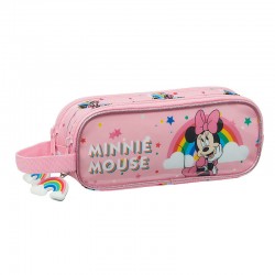 Κασετίνα Minnie Mouse ουράνιο τόξο ροζ