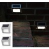 Ηλιακά φώτα εξωτερικού χώρου LED για σκάλες 2 τεμ.