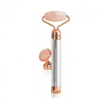 Συσκευή Μασάζ Προσώπου από Ροζ Χαλαζία Flawless Micro Vibrating Roller + Massager